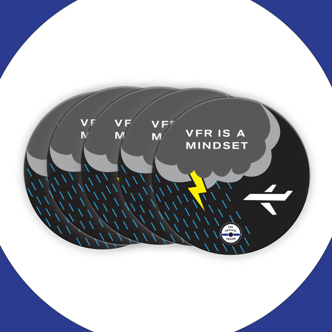 VFR is a Mindset Sticker (5 Pack)