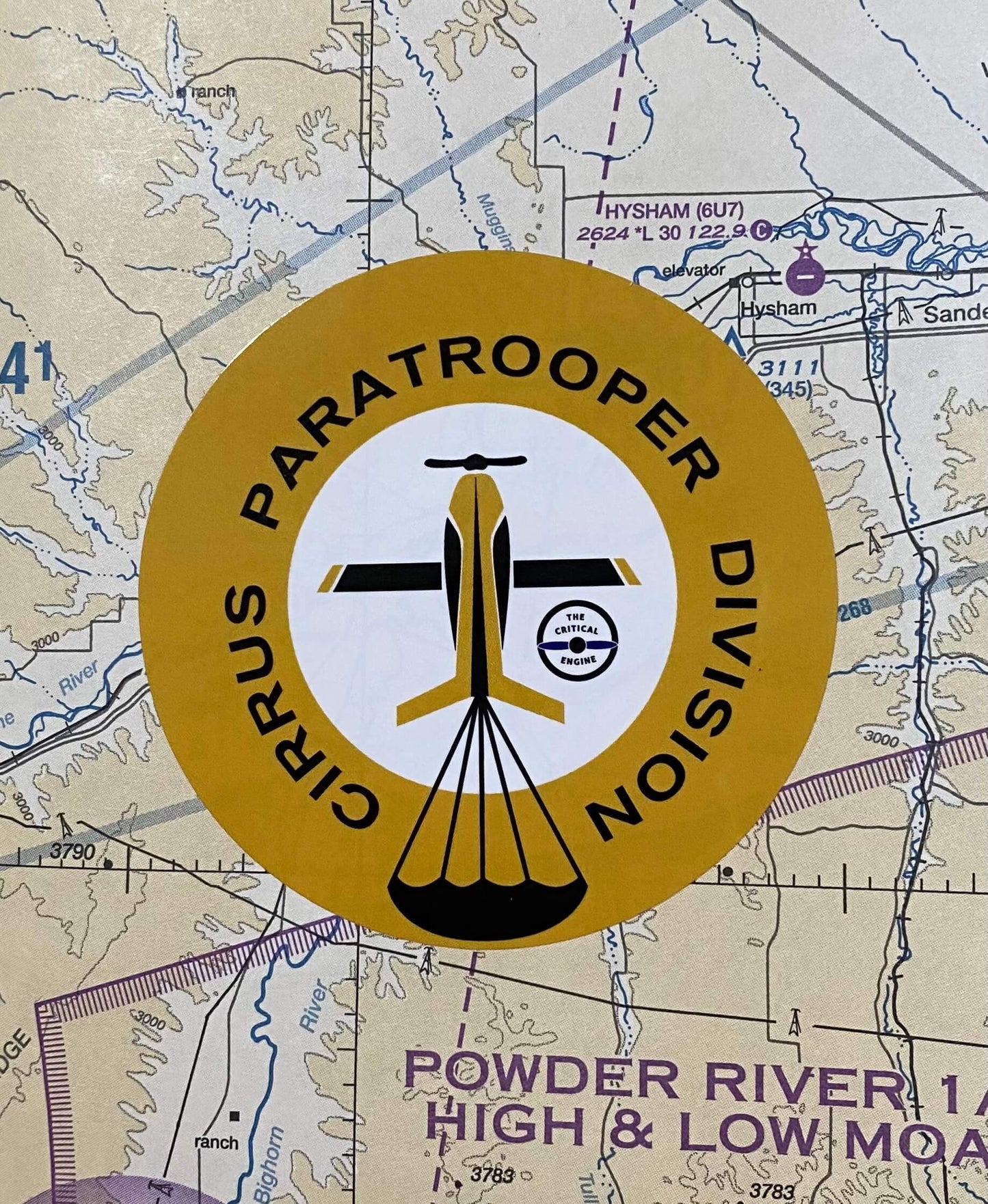 Cirrus Paratrooper Division Sticker