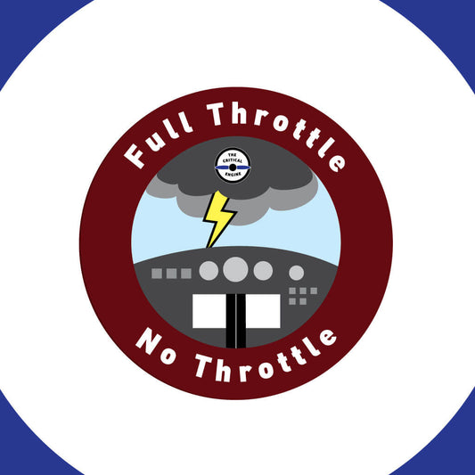 Full Throttle, No Throttle Sticker