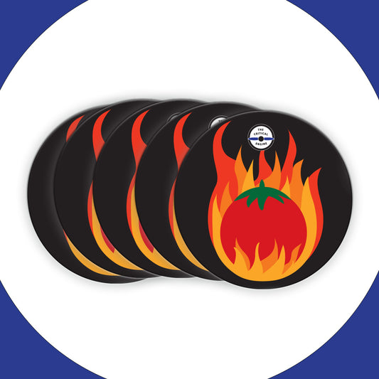 A TOMATO FLAMES Sticker (5 Pack)