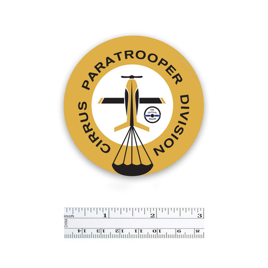 Cirrus Paratrooper Division Sticker (5 Pack)